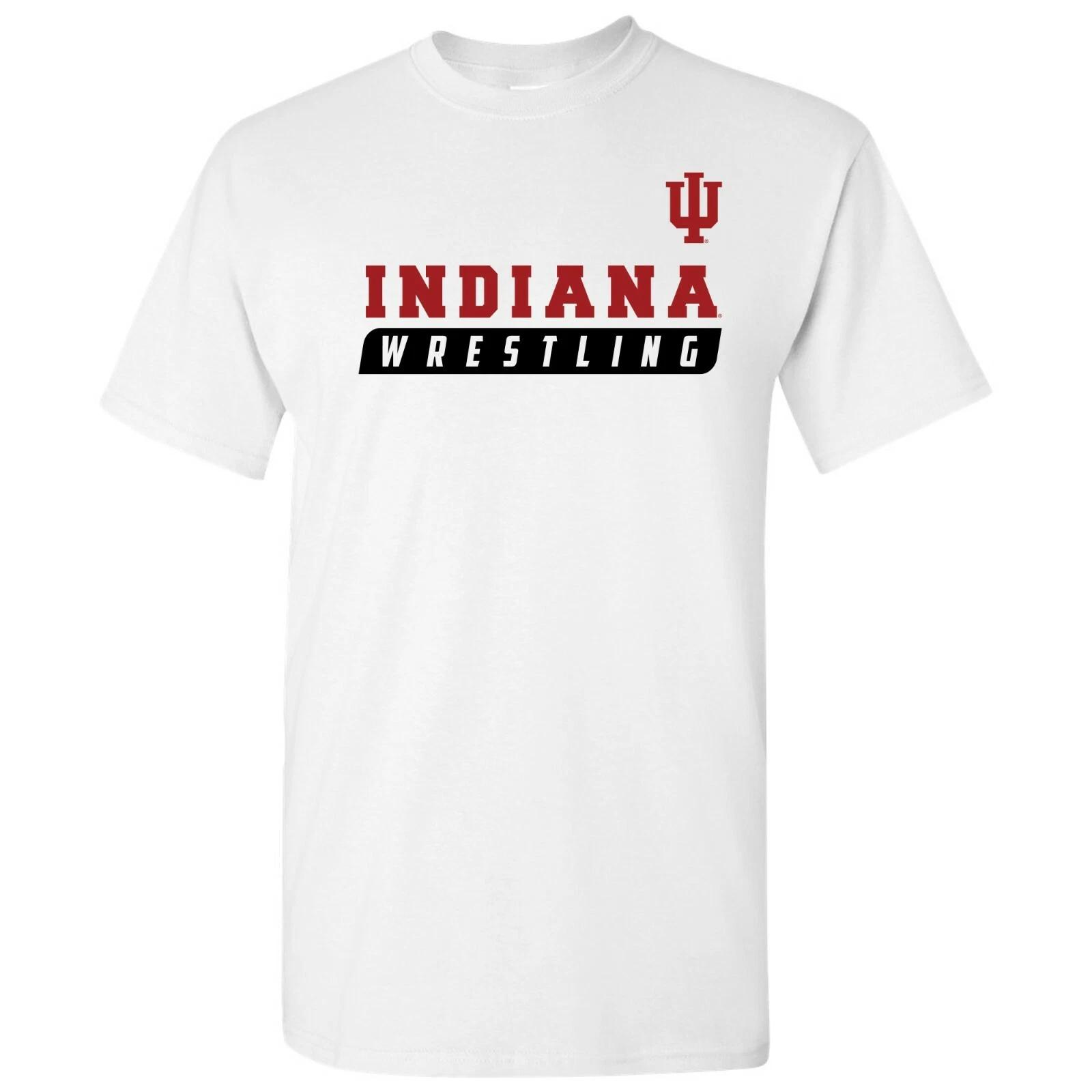 Indiana Hoosiers Wrestling Slant T-Shirt - white L