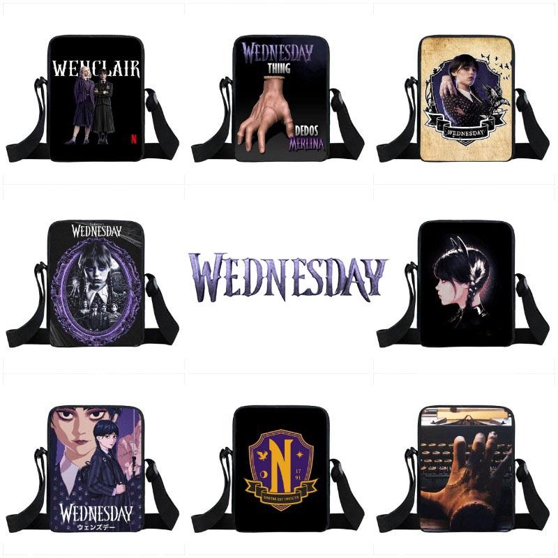 Wednesday Addams Crossbody Bag Waterproof Durable Student School Gift