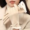 Thermal Lined Female Touchscreen Gloves Solid Color Women's Winter Thermal Gloves  Warm Equipment