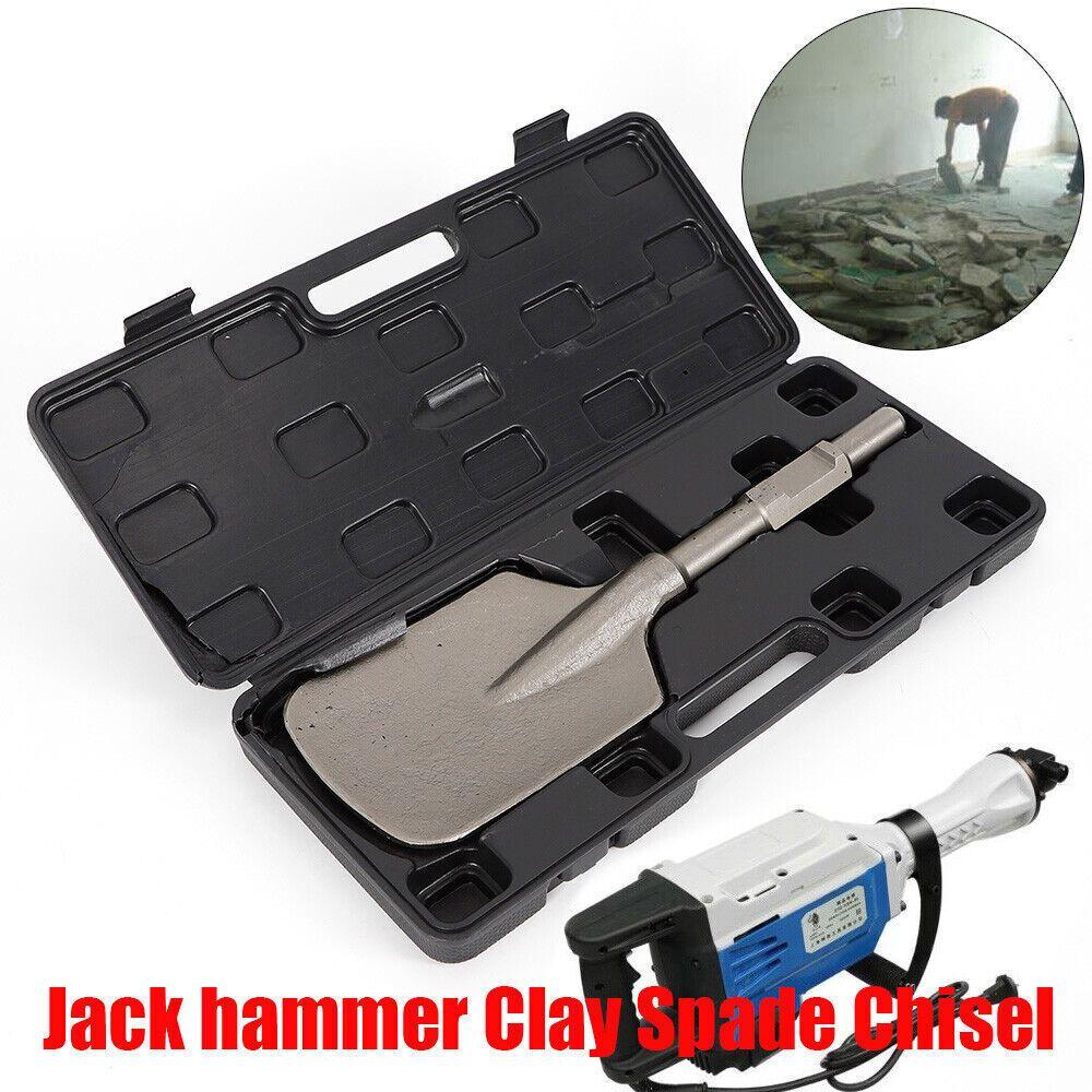 1 PC Electric Hammer Breaker Clay Spade Shovel Chisel Cutter Chisel Extra Wide Pointed Chisel Tipped 1-1/8" Hex Shank