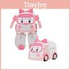 Повний набір з 4 шт. Іграшки-трансформери Robocar Poli Ambe Roy Helly для дітей, Великодня прикраса