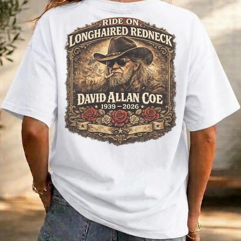 David Allan Coe Back Print TShirt S