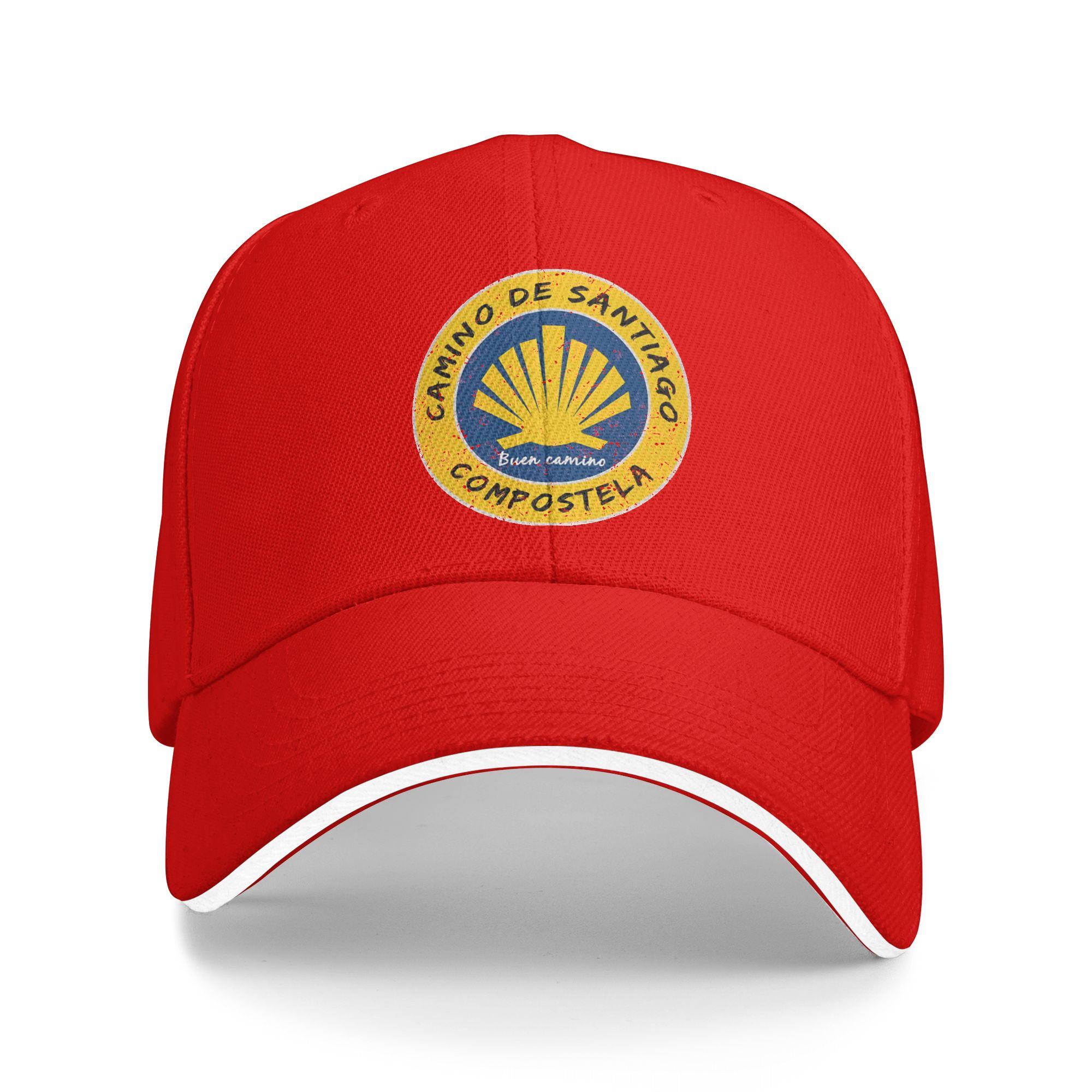 

Buen Camino de Santiago Compostela Peregrino Baseball Cap y2k Retro Unisex Adult Trucker Hat Sun-Proof Outdoor Sport Snapback Cap One Size