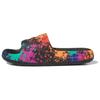 adidas Adilette 22 Slides Asia Sizing 'Black Paint Splatter' Men's IF1438