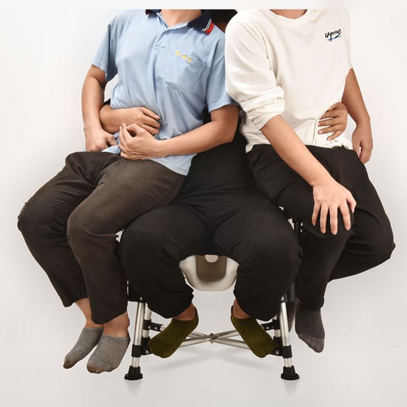150KG Load Bearing Elderly Shower Seat Portable Nursing Shower Chair Bathroom Armrest Anti Slip Shower Auxiliary Chair