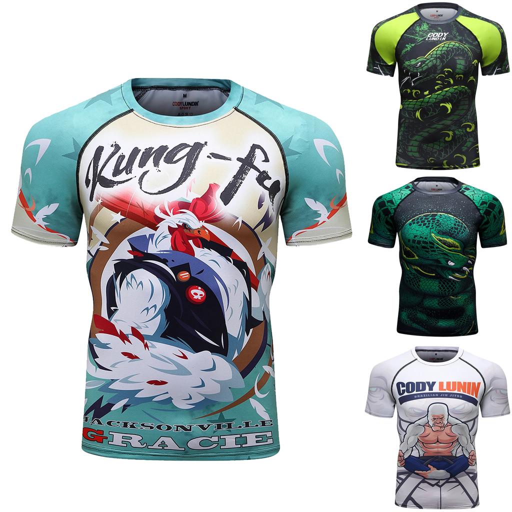 Sportswear Bjj Rash Guard Grappling Brazilian Jiu Jitsu Adults Mens Nogi No Gi Bjj Jiu Jitsu MMA Rash Guard Bjj Running Shirt
