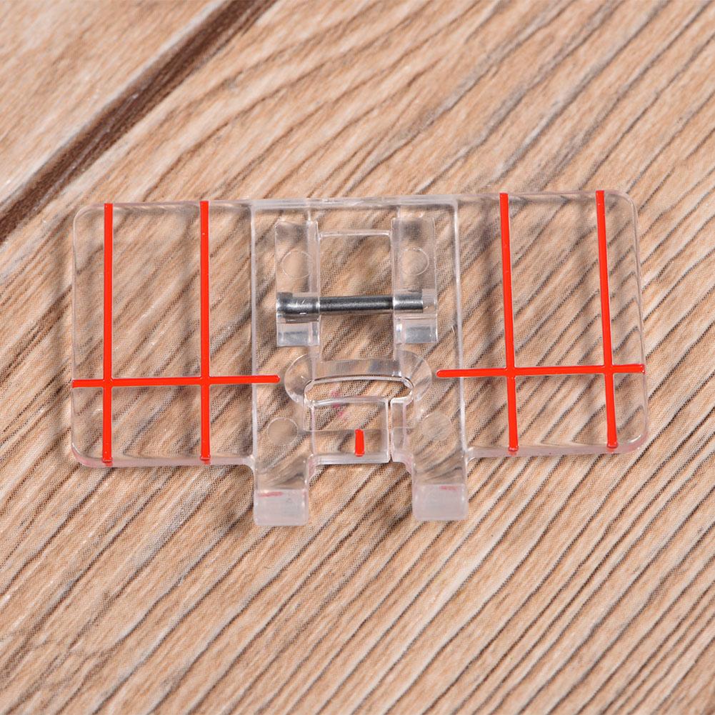 Klarer Kunststoff-Parallelstich-Nähfuß, passend für Brother Haushaltsnähmaschinen