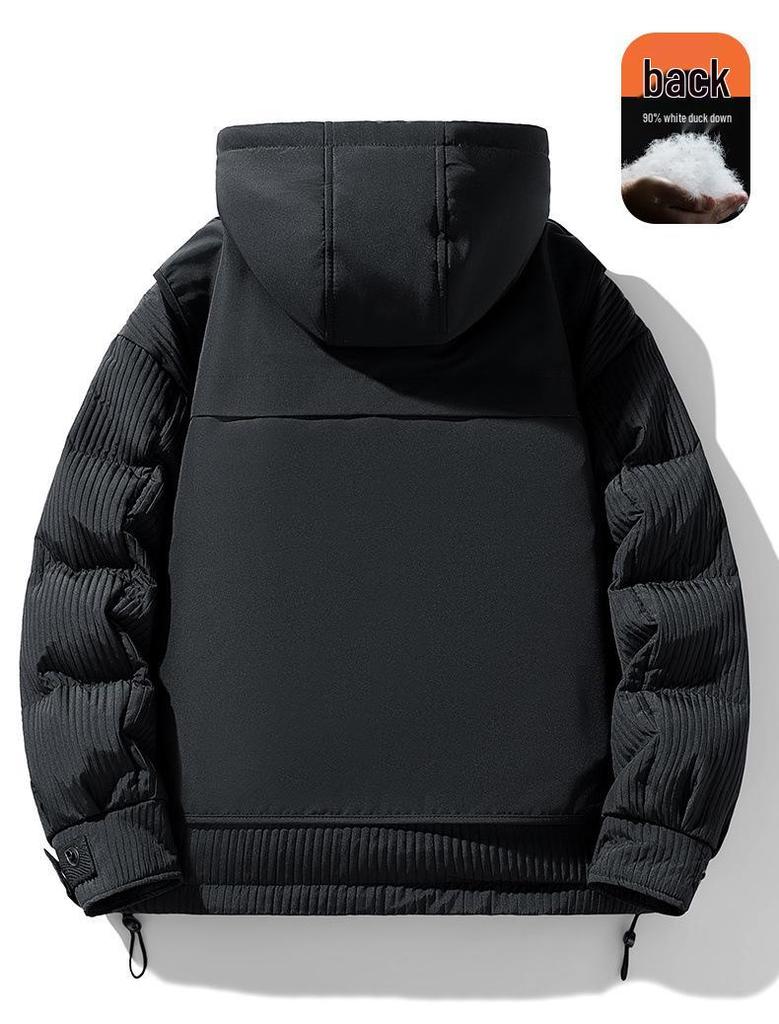 MLB & NY Winter Warmth: Unisex Japanese Style White Duck Down Jacket