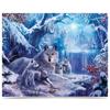 Wolf Snow Mountain Plum Blossom Castle Animal Living Room Bedroom Wallpaper Mural