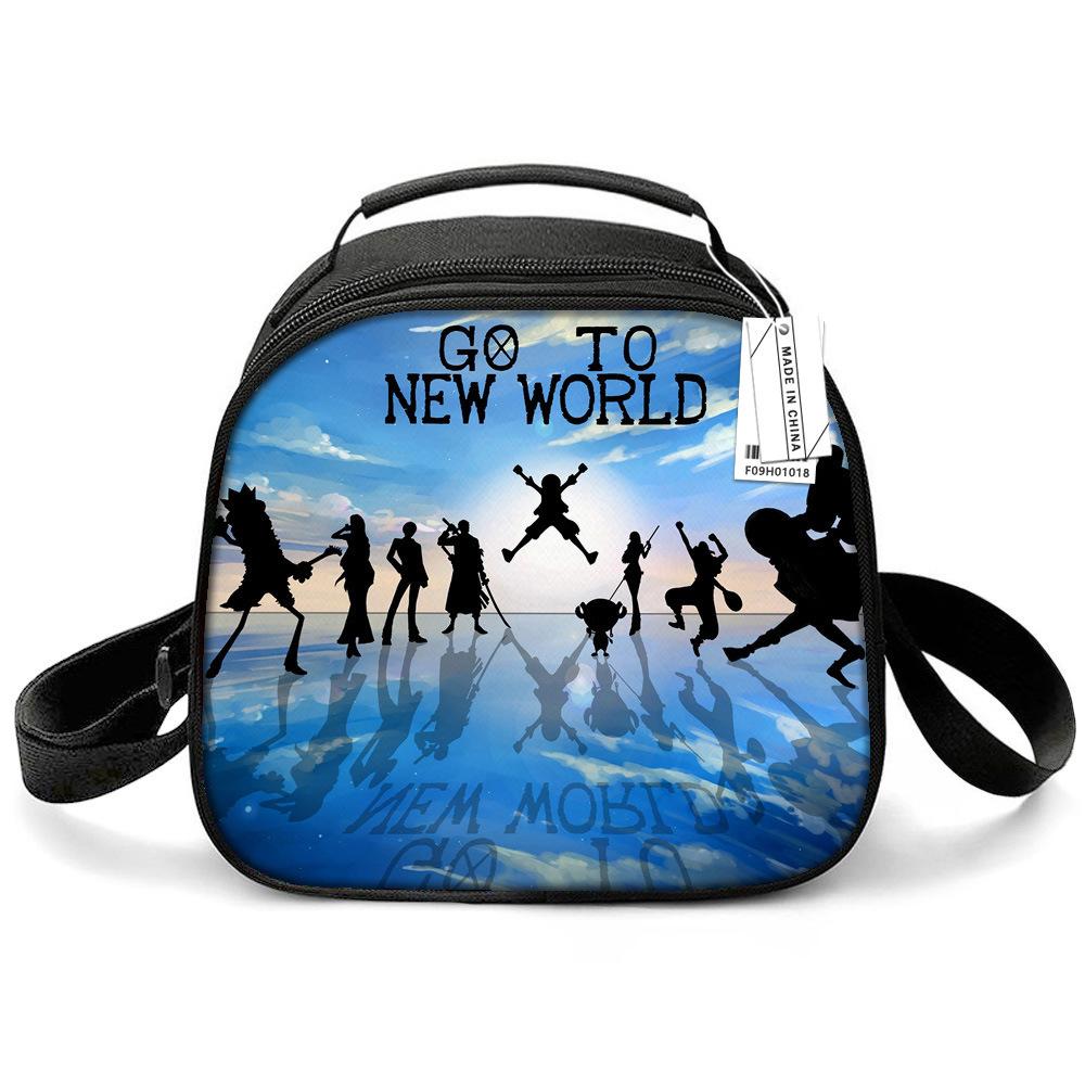 Animation Lunch Box Thermal Insulation Bag Lunch Bag Student Thickened Aluminum Foil Nautical King Storage Thermal Insulation Meal Bag Ice Bag