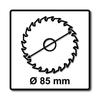 Lame de scie hss 85 mm fein 63502106210