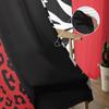 Zebra-Druck Leopard Rot Schwarz Tüll Fenster Vorhänge Wohnzimmer Organza Transparent Voile Vorhang Schlafzimmer Küche Heimdeko Drapierung