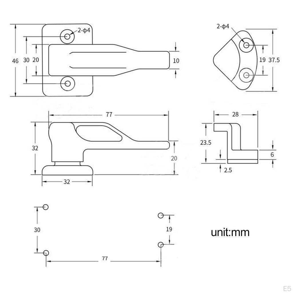 RV Schrank Riegel Schloss Halter Nylon Zubehör, Schrank für Wohnmobil, Reise