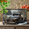 Vintage Pickup Truck Metal Wall Art Retro Home Decor Tin Sign