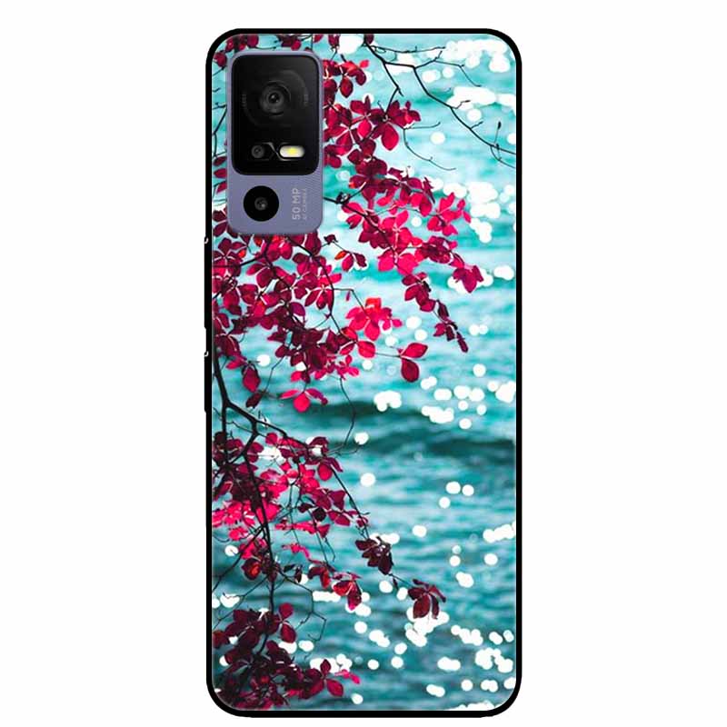 For TCL 40 R 5G Case Fashion Marble Soft TPU Silicon Back Cover for TCL 40R T771K T771H Phone Cases Protect Funda Shells Paras