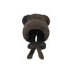 Cold-proof Knitted Woolen Hat Bear Ear Ear Protection Cap Fashion Beanies Cap  Outdoor