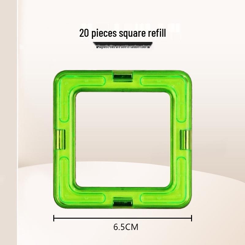Large Magnetic Building Tiles Set for Kids - Educational Suction Magnet Blocks