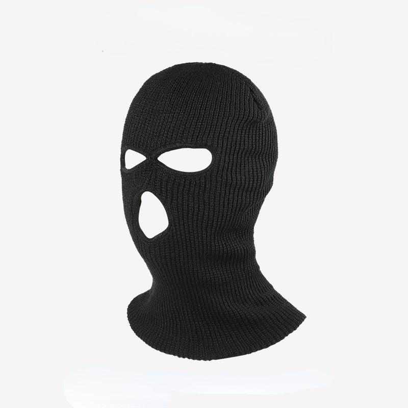 Balaklava Mütze Herren und Damen Herbst/Winter Warme Strickmütze Outdoor Kälteschutz Radsport Kapuzenpullover