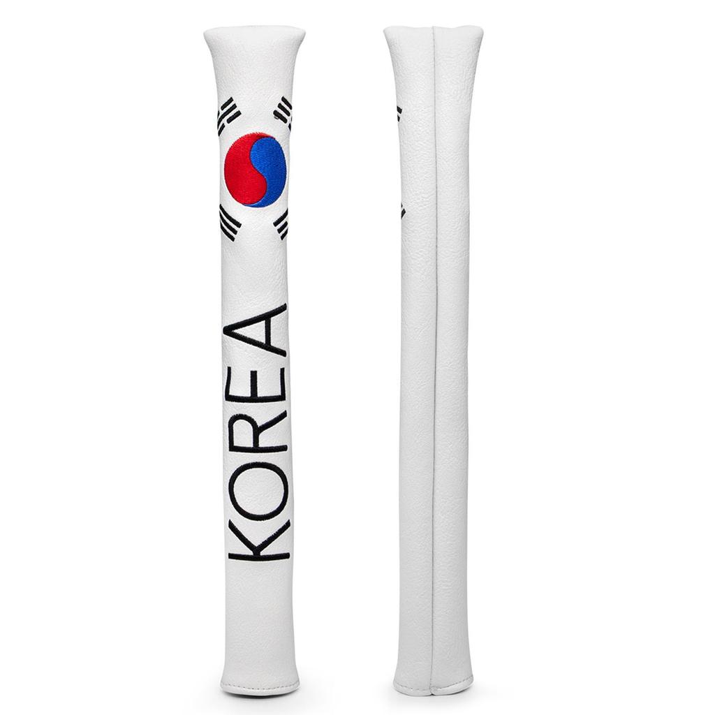 PU Leather Golf Alignment Stick Headcover Well Made Swing Trainer Premium Dog