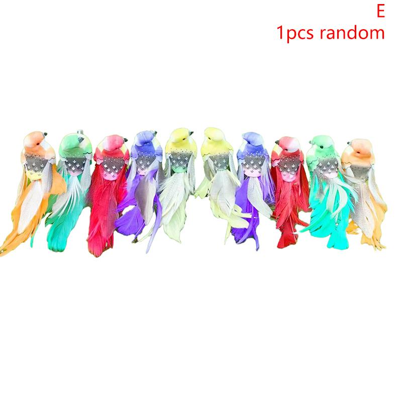 Random Artificial Birds Fake Foam Animal Simulation Feather Birds Models DIY Wedding Home Garden Ornament Decoration