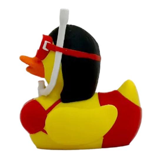1/2Pcs Diving Duck Figurine 3D Printed SPA Duck Statue Cartoon Animal Sculpture Home Office Desktop Decoration Ornament