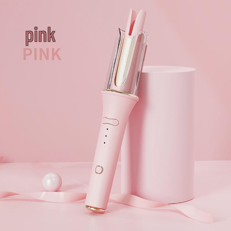 

Three-Speed Smart Temperature Control Anti-Scald Ceramic Glaze Hair Care 25mm Extended Curling Iron рожевий