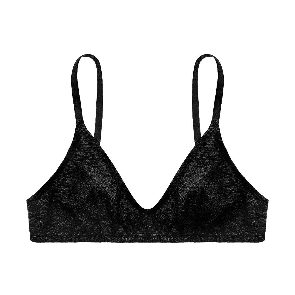 Varsbaby Women's Cotton Bralette Wireless Padded Bra V Neck Triangle Bralettes for Women