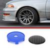 ACROPIX 60mm 2.36" Carbon Fiber Pattern Blue Black Universal Car Wheel Hub Center Cap