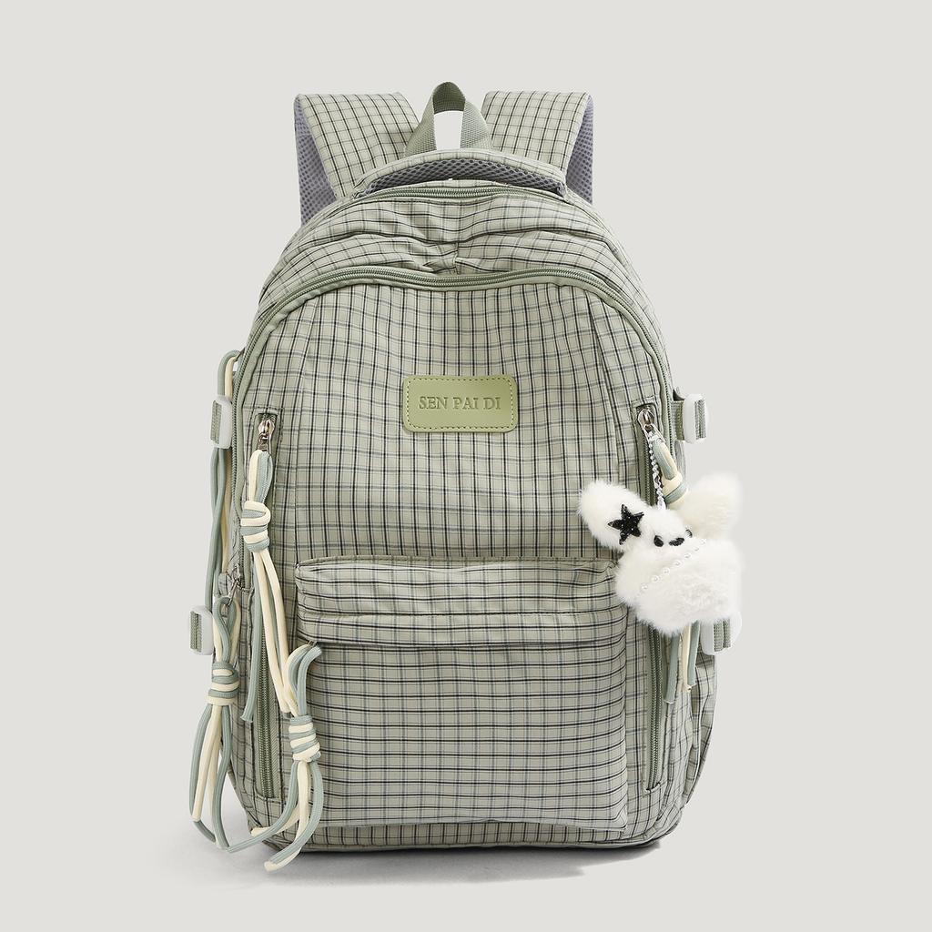 Zaino scolastico nuovo zaino scolastico di alto valore zaino a quadri dolce studenti delle scuole medie zaino leggero per viaggi grande capacità zaino da donna