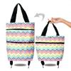 Foldable Wheeled Shopping Bag – Fashionable, Lightweight, & Customizable LOGO Option