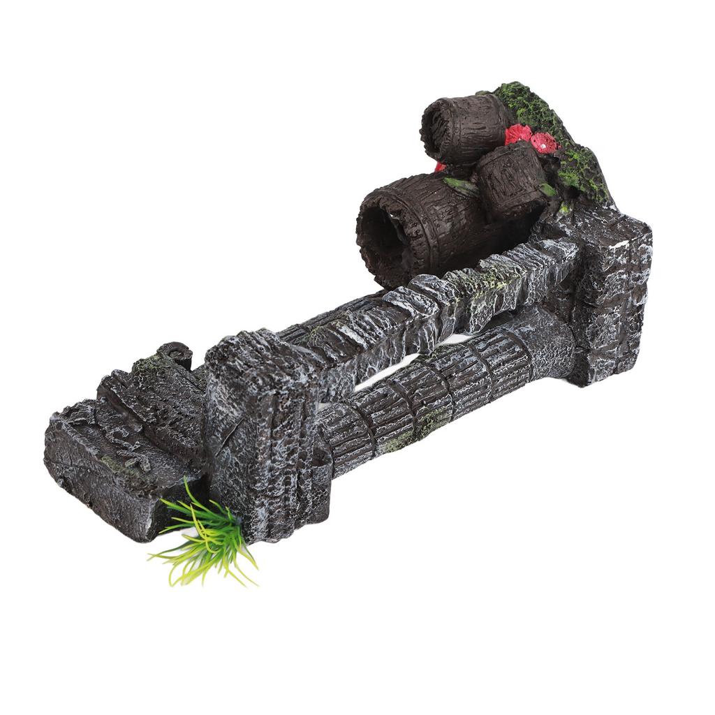 Aquarium Decoration Roman Columns Simulation Reusable Resin Fish Tank Landscape Ornament