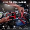 12V 24V 10A Automatické nabíjanie pre lítiové LiFePO4 AGM GEL olovené batérie Nabíjačka pre motocykle 7-stupňová nabíjačka autobatérií