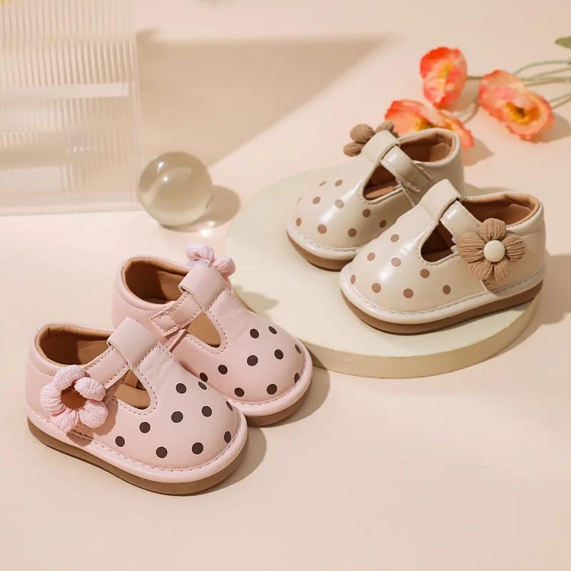 Fashion Girls' Shoes Spring New Baby Shoes Soft Soled Baby Shoes Anti Slip Children's Shoe  Simple Baby Walking Shoe