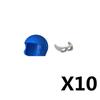 Military Soldier Figure Helmet Building Block Motorcycle Racing hat Cape cap Building Block Weapon Accessories Gift Toy Kid J052