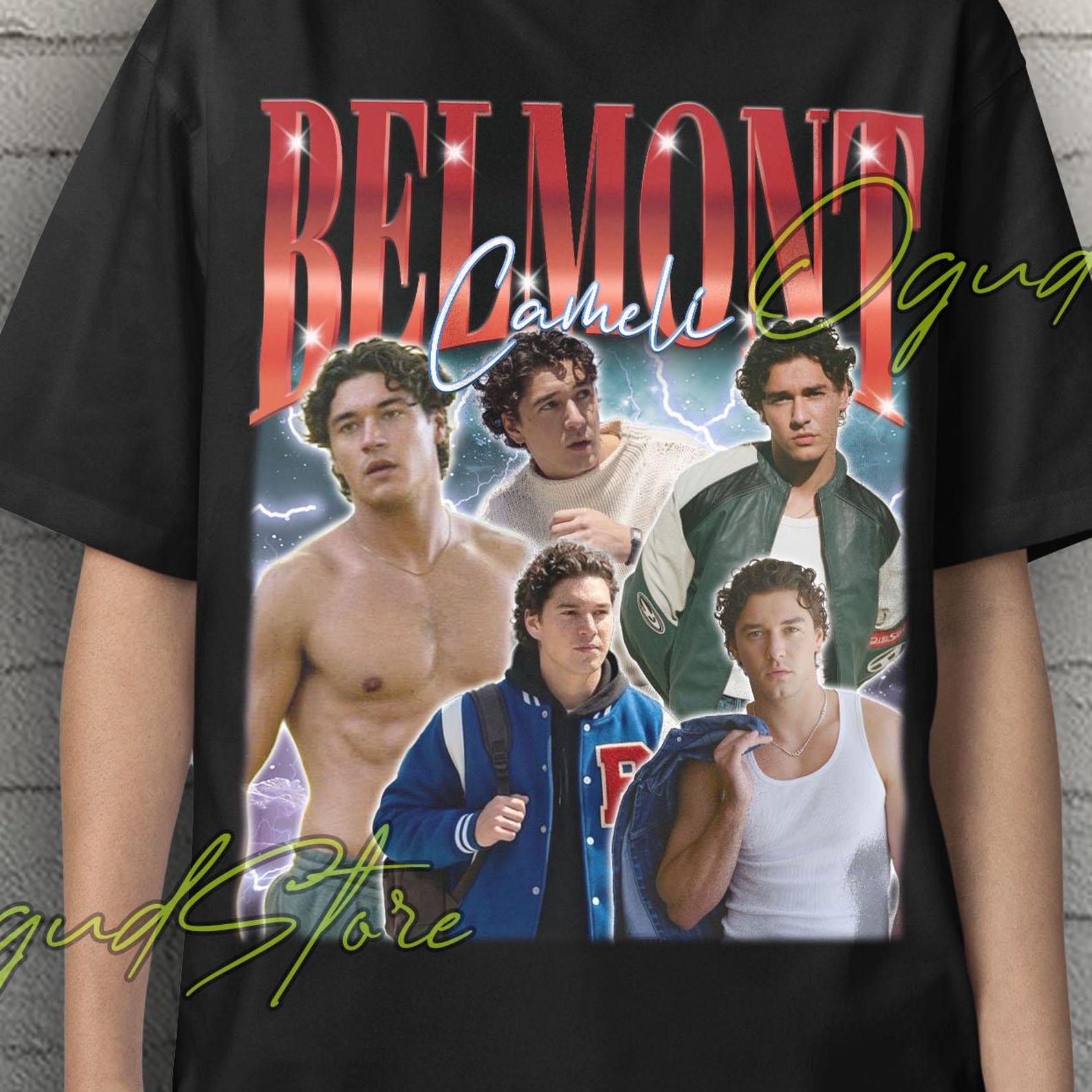 Футболка Belmont Cameli Collage, Ретро-футболка Belmont Cameli, Одежда Belmont Cameli, Футболка Belmont Cameli для фильма, Толстовка Belmont Cameli S