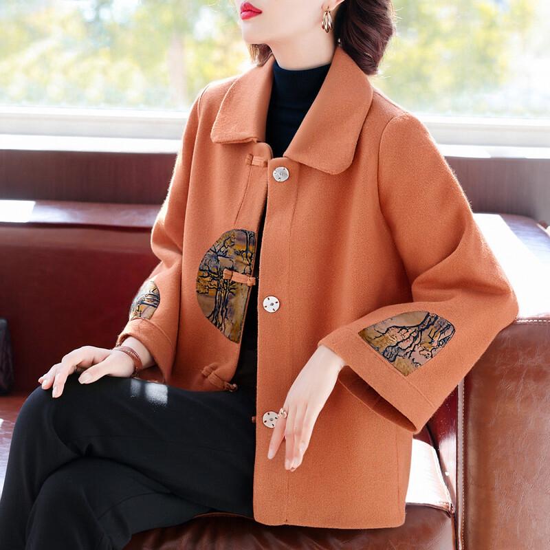 

QianLian Женский топ в новом китайском стиле на осень/зиму с лацканами 3XL