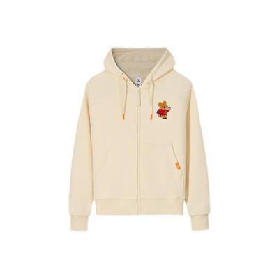 Anta X Cute Town Collaboration Life Series Hooded Zipper Loose Printed Sweatshirt Women Sweatshirt 162548730-1