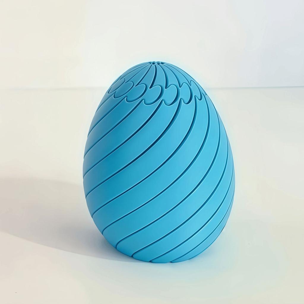 3D-gedruckte Ostereier-Spielzeuge Lustige rutschige eiförmige Fingerspitzen-Spielzeuge Stressabbauende kleine Objekte Buntes Stressabbau-Spielzeug