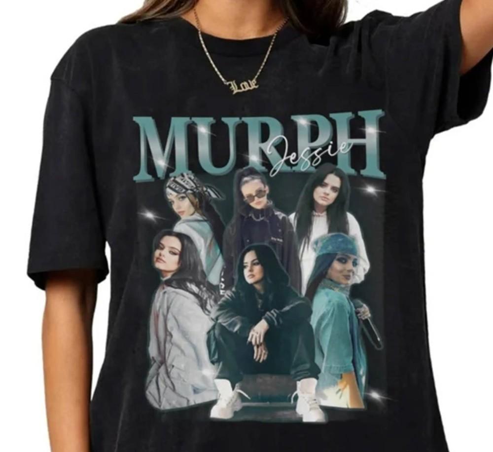 Jessie Murph Schwarzes Baumwoll-T-Shirt Einheitsgröße AD439 Unisex T-Shirt