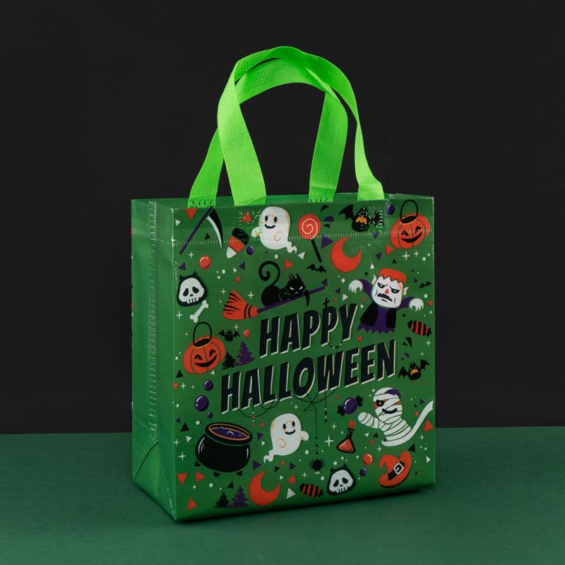 Trick or Treat,Halloween,Pumpkin,Party Supplies,Skeleton Design,Candy,Cookie,Pack,Non Woven Gift Bags,12/30pcs