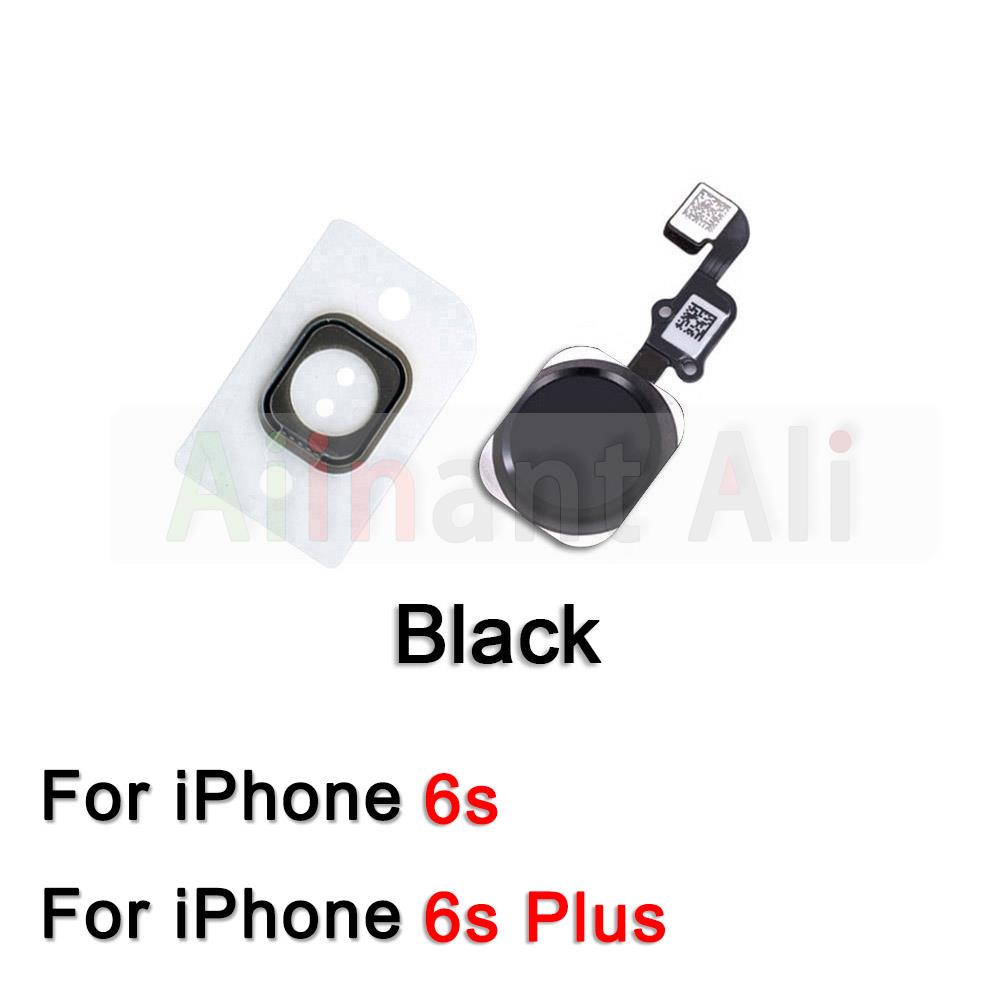 AiinAnt Return Back Home Button Flex Cable For iPhone 6 6s 7 8 Plus 5s SE Connector Phone Parts Repair No Touch ID