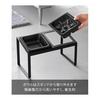 Yamazaki Jitsugyo 10242 Prevents Early Eating Pet Food Bowl Stand Set Diagonal High Type Black Body: W29 x D15.5 x H17.6cm Tower Easy to Eat Pet Food