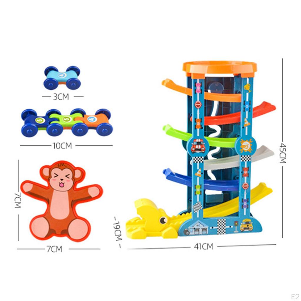 Car Track Ramp Toy Creative Gift Educational Fun Race Vehicles Playset Montessori Toys for Birthday