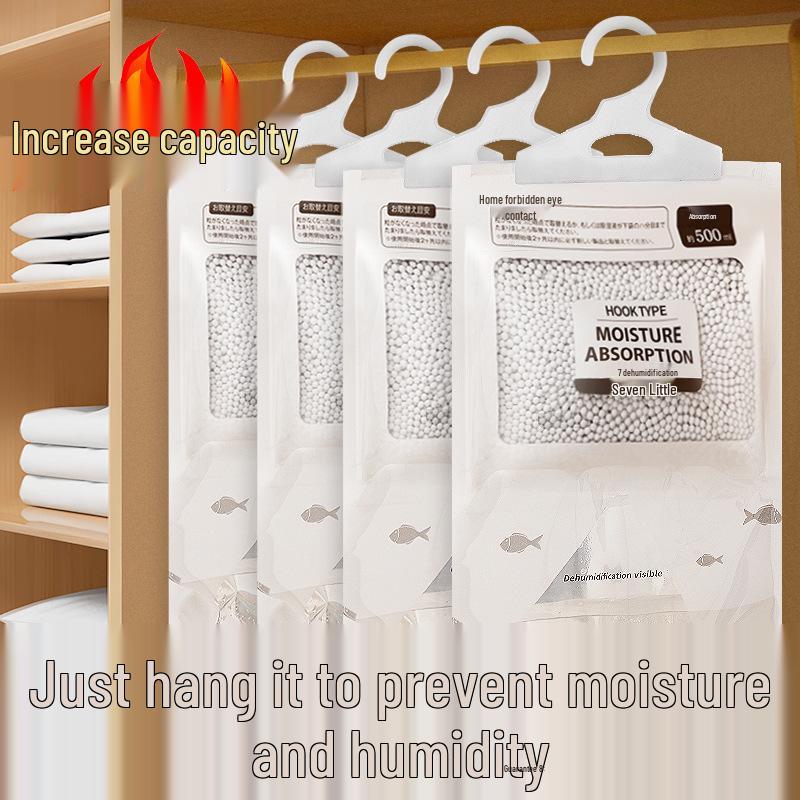 Indoor Wardrobe Dehumidifying Bag - Moisture-Proof, Anti-Mold Desiccant for Dorms and Homes