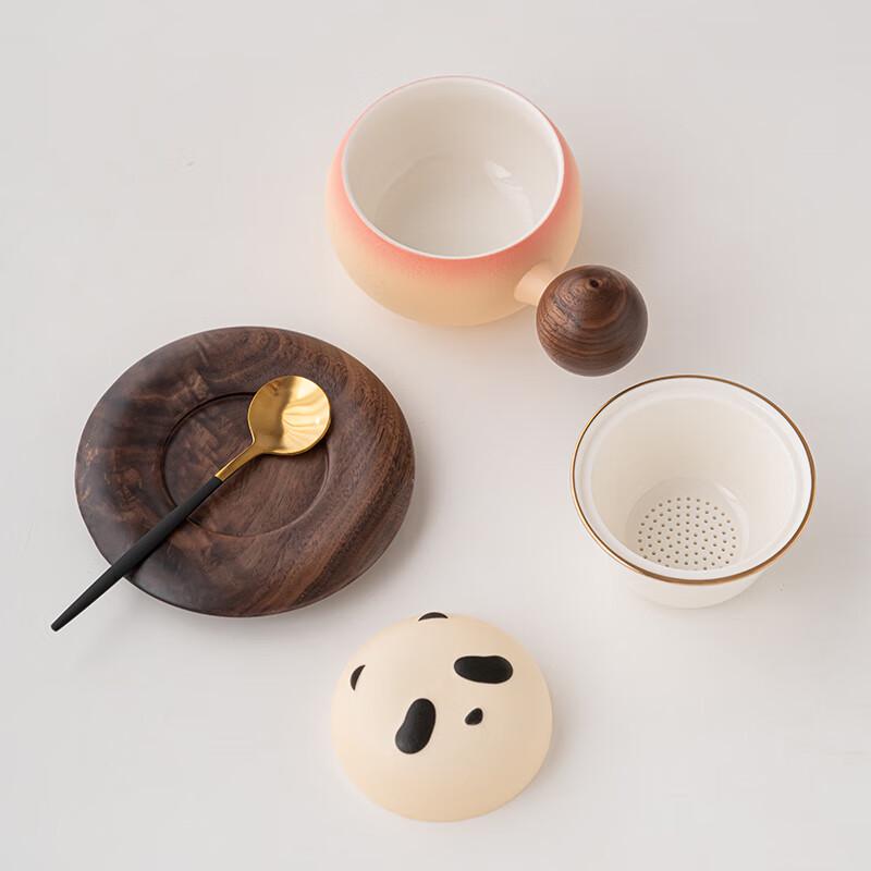 Sushih Ceramic Panda Tea Infuser & Coffee Mug