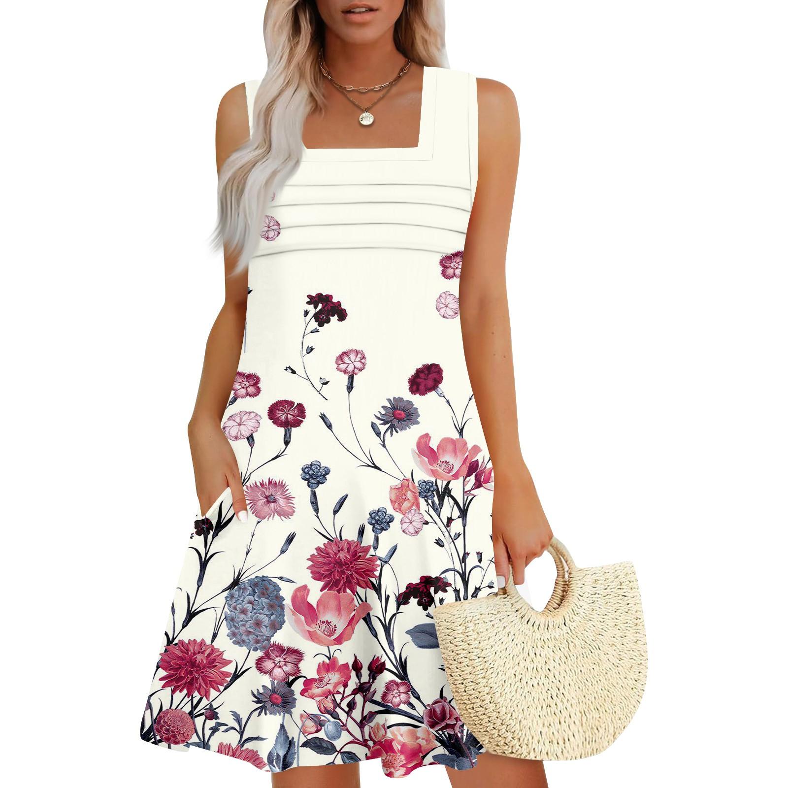 

Женские летние повседневные лепестковые узкие полосатые плиссированные однотонные платья L бежевый