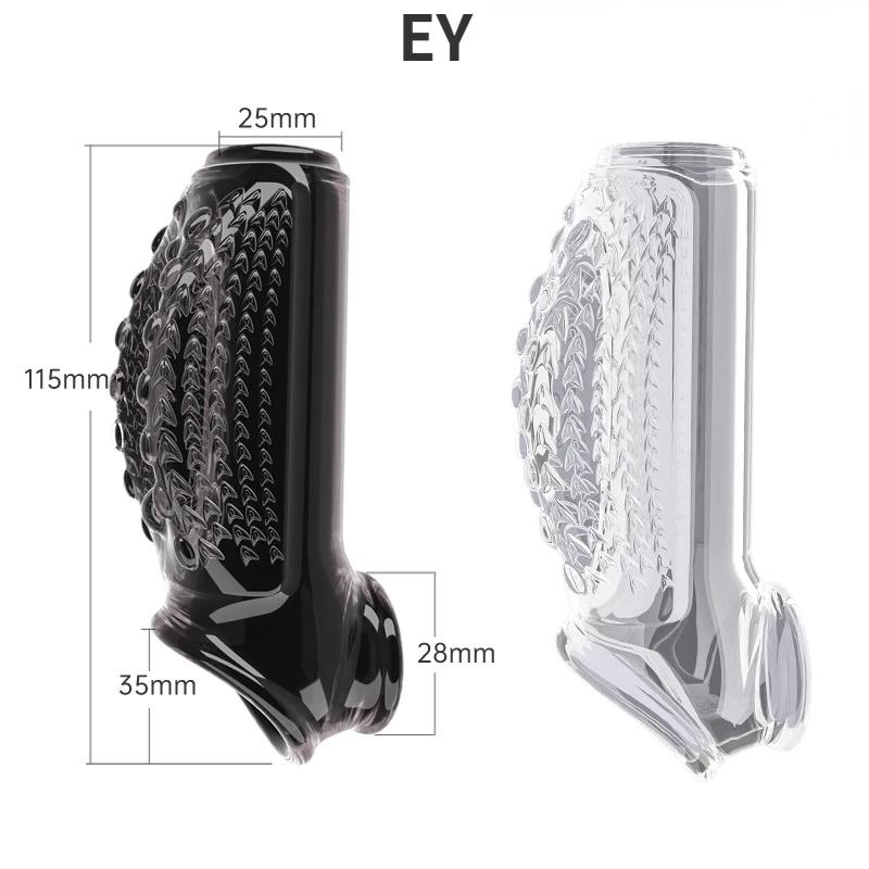 Penis Enlargement Sleeve Thickened Cock Ring Penis Extended Delay Time Sex Toys Lock Semen Adult Sex Products Penis Extension