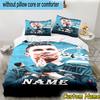 3PCS Custom Name Powerful Player Seven Heart Bedding Set Including 1pc Duvet Cover And 2pcs Pillowcases for Bedroom, Dormitory Gift Home Decor