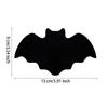 10pcs Heat-resistant Halloween Table Mat Black Bat Drink Coasters Wine Cup Mats  Kitchen Decor