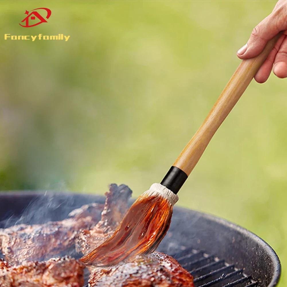 Fancyfamily Barbeque Marinade Sauce/Seasoning/Oil Brush Barbecue Restaurant Outdoor Camping Party Essential
